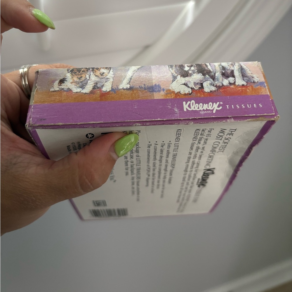 Vintage tissue Kleenex travel size box - Picture 6 of 6
